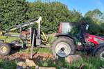 Valtra A95 with 9 tonne crane mounted Moheda