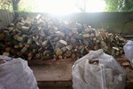 Bagged firewood